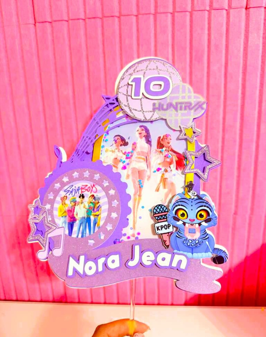 K Pop De Mon Hunters Cake Topper - K Pop Birthday Party - Huntrx Cake ...
