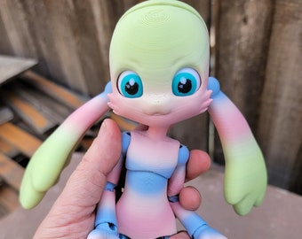 Kabbit BJD,  finished product, articulated bunny ball-jointed doll