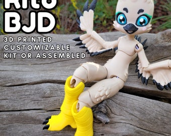 Rito Bird BJD, 10'' Articulated Doll, DIY Kit or Assembled