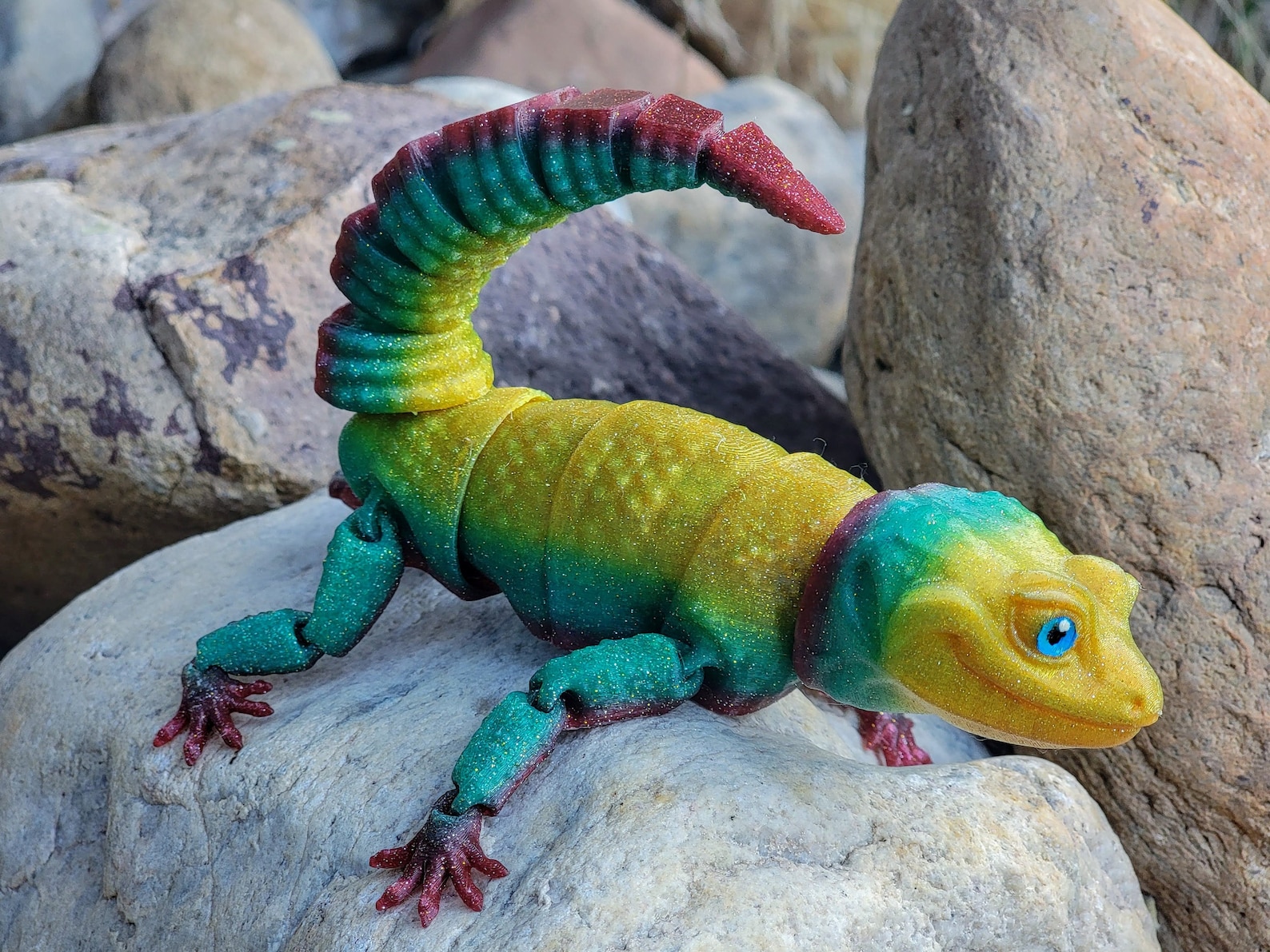 Articulated Leopard Gecko Fidget Toy Desk Fidget Toy Sensory Etsy