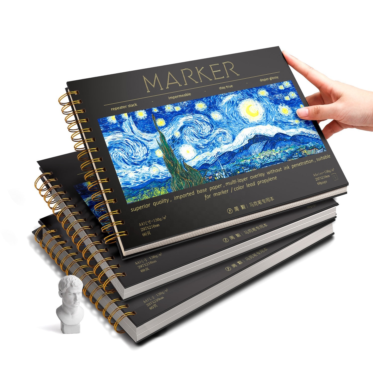 Marker Landscape Hard Cover Sketch Book 60 Sheets 110GSM 