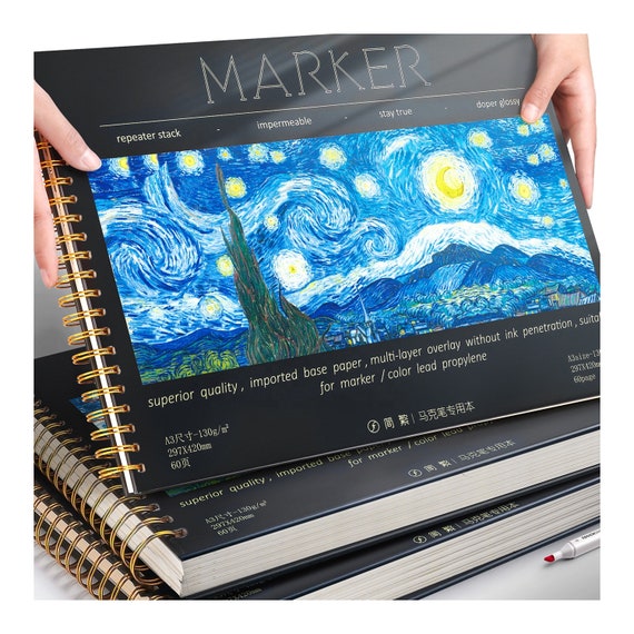 Marker Landscape Hard Cover Sketch Book 60 Sheets 110GSM 