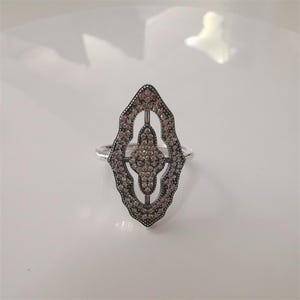 pandora s925 silver ale sparkling lace cz ring