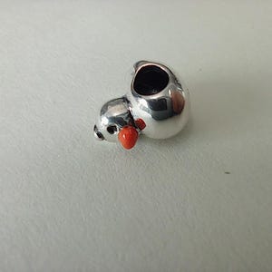 pandora polished rubber duck charm sterling silver