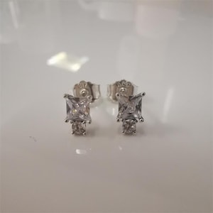 pandora s925 ale silver ohrstecker round  square earrings