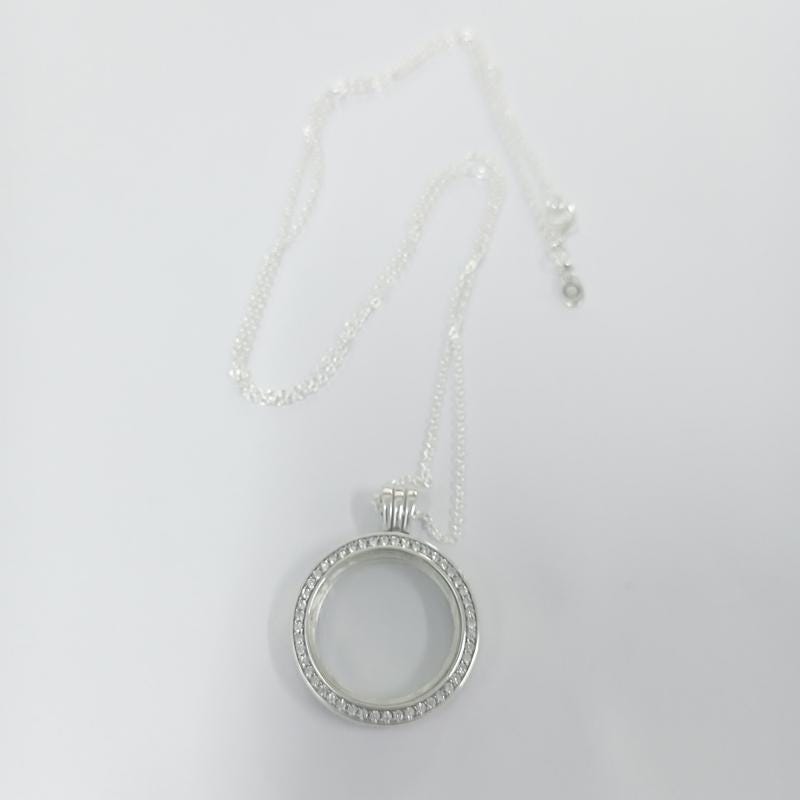 Pandora Sparkling Floating Locket Necklace
