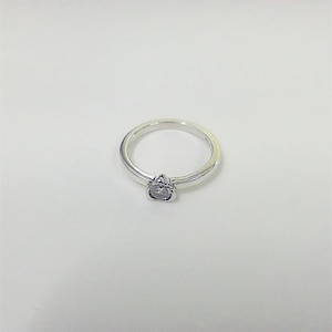 Pandora Talisman Lab-grown Diamond Sterling Silver Heart Ring with pouch