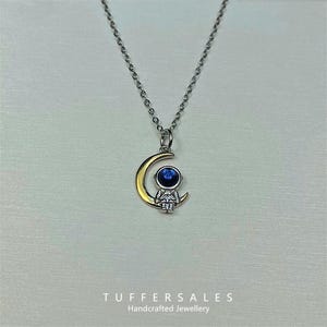 Collar de astronauta Colgante de astronauta de dibujos animados