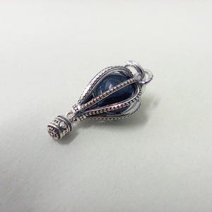 pandora silver blue hot air balloon travel charm s925 ale