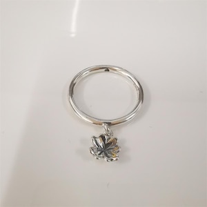 pandora s925 silver ale dangling clover ring
