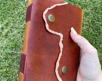 Leather handmade sketchbook journal