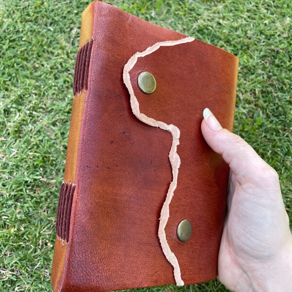 Leather handmade sketchbook journal
