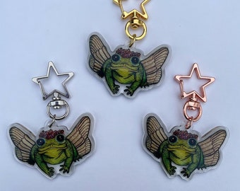 Fairy frog keychain