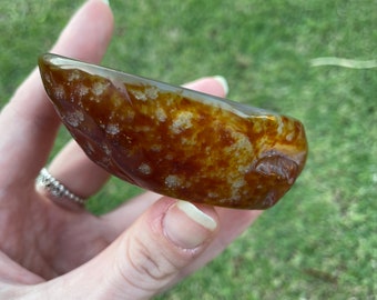 Agate crystal trinket bowl