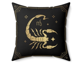 Scorpio Pillow Case | Custom Zodiac Pillow Cover | Scorpio Gifts for Women & Men