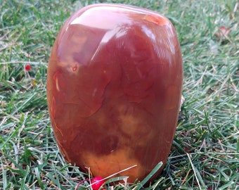 Carnelian Standing Free Form Crystal // Large Polished