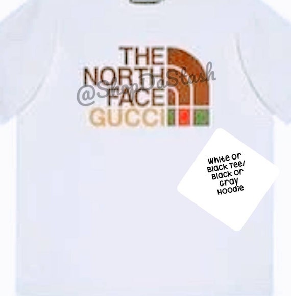The North Face Gucci Hoodie T Shirt North Face Northface Etsy