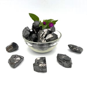 Elite Shungite Raw – EMF Protection Stones for Water Purification, Healing, Energy image 8