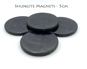 50mm Shungite Magnet EMF Shield: Powerful Protection Stone for Home or Office