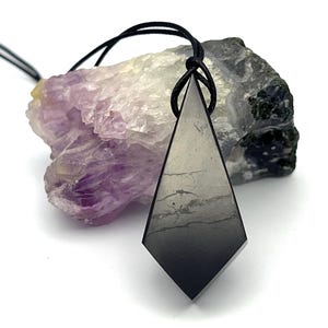 Shungite Pendant, Shungite Necklace,  EMF Protector, Empath Protection, Shungite Jewelry