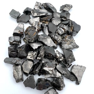 Elite Shungite For Shungite Water - 100 gr |  Healing Crystal Shungite Chunk Shungite Rock Crushed Crystal Noble Shungite Shungite Crystal