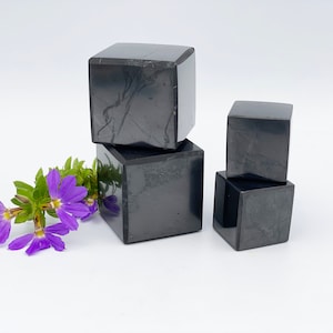 Shungite Cube Set, EMF Protector for House, Shungite Bundle, Empath Protection