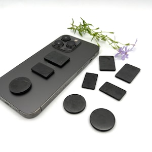 Shungite Phone Plate, Shungite Cell Phone Sticker, EMF Phone Protection