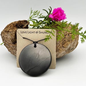 Shungite Pendant, Emf Empath Protection, Shungite Jewelry, Shungite Necklace