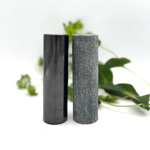 Shungite Harmonizer Rods: Authentic Shungite & Soapstone Cylinders