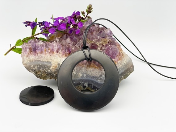 Shungite Pendant, Emf Empath Protection, Shungite Necklace
