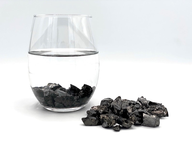 Elite Shungite Raw – EMF Protection Stones for Water Purification, Healing, Energy image 2
