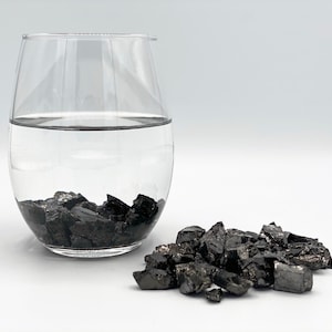 Elite Shungite For Shungite Water - 400 gr | Elite Noble Shungite, Crushed Elite Shungite