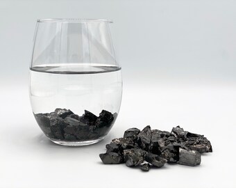 Elite Noble Shungite – Authentic Karelian Stones, 400 gr, for Water Purification
