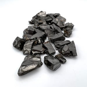 Elite Shungite for Shungite Water Authentic Russian Shungite Chips EMF Protector Healing Crystals Negative Energy Protection Energy Balance