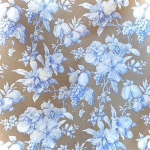 Manuel Canovas Balata Paris Fabric. Designer Floral Fabric 100% Cotton. Floral Fabric for furniture upholstery, cushions, bedheads & Drapery