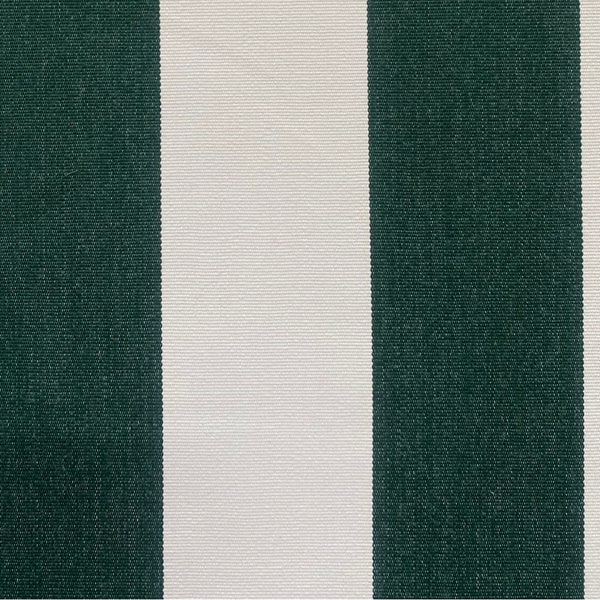 Sunbrella Forest Green and White Stripe Fabric for Indoor/ Outdoor Seating, Cushions, Drapery. UV, Water & Mould Resistant. 137cm Wide
