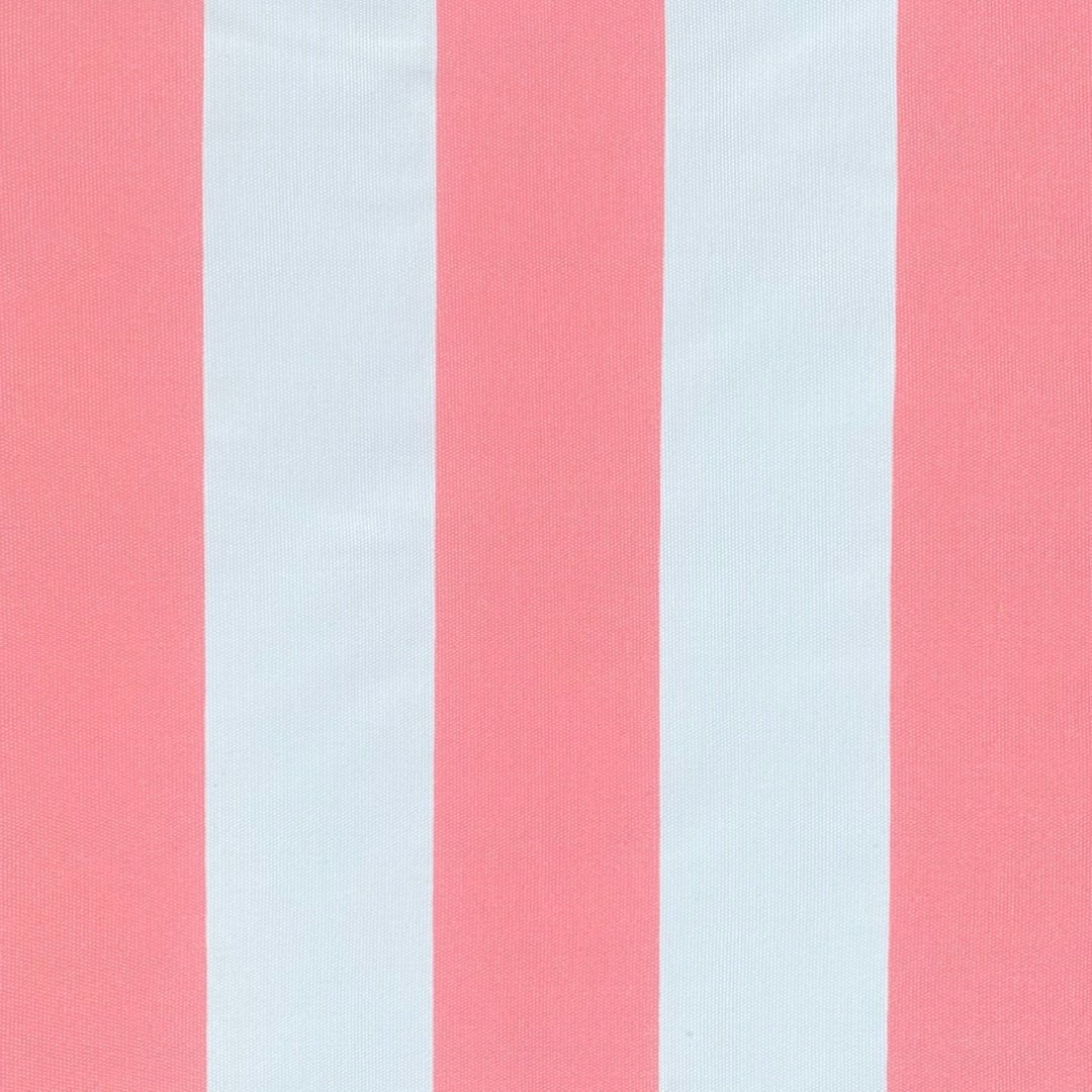 Pink and White Striped Outdoor Fabric Screenprinted Onto a Marine