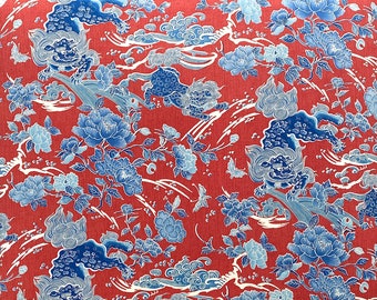 Brunschwig & Fils  Shishi Poppy Fabric Sold by the Meter
