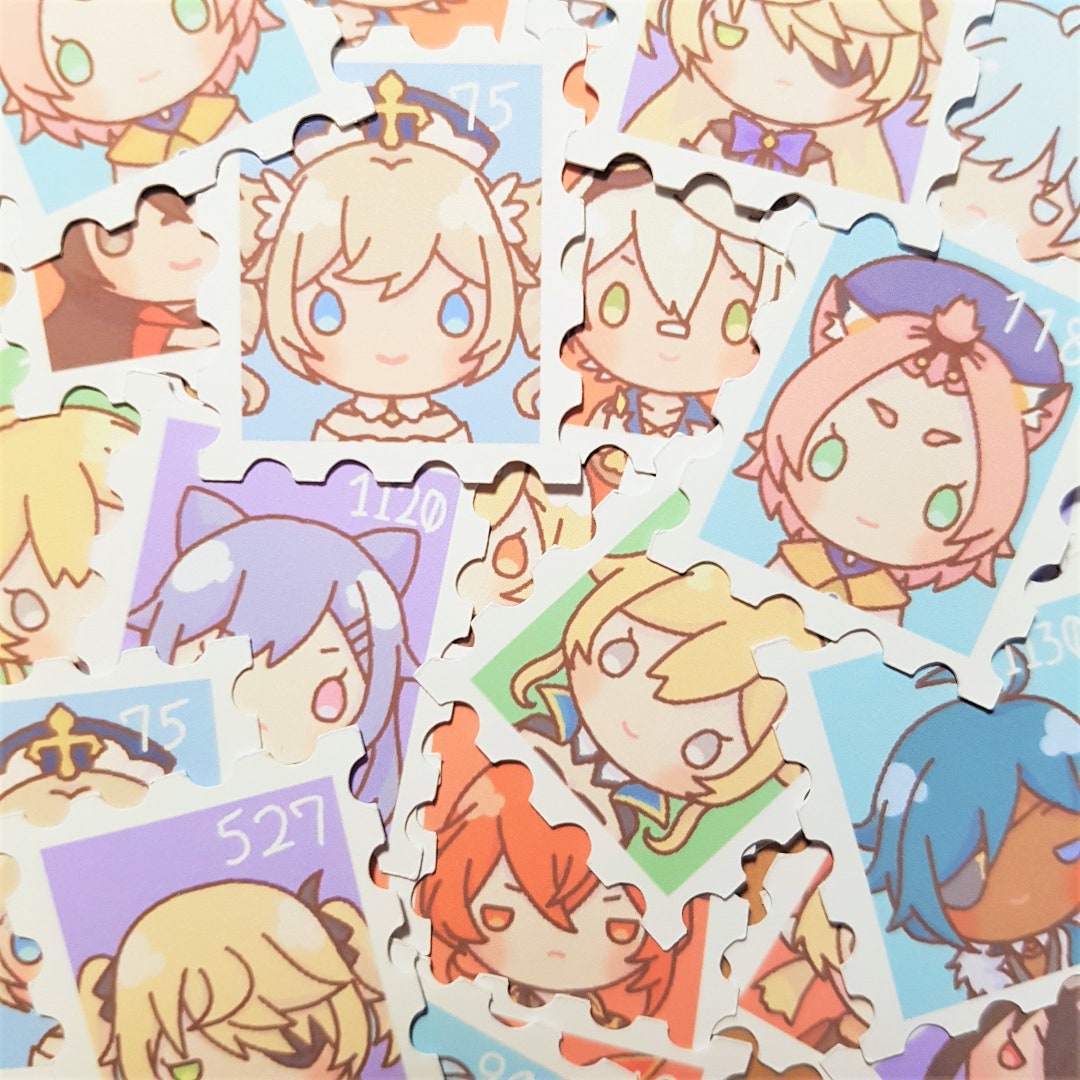 Genshin Impact Stamp Sticker Gacha Style see Description - Etsy Australia