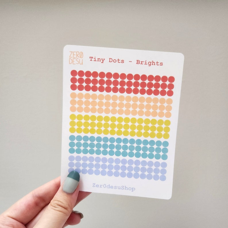Tiny Dot Stickers (5mm) for Planner, Journal, Deco - Etsy Australia
