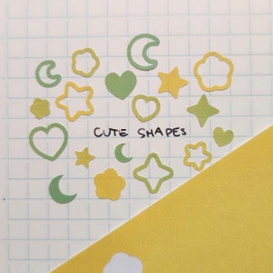 Cute Shapes Gradient Deco Stickers | Planner, Journal Stickers - Etsy