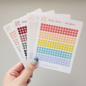 Tiny Dot Stickers (5mm) | Matte Deco + Journal + Planner Stickers