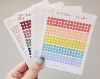 Tiny Dot Stickers (5mm) | Matte Deco + Journal + Planner Stickers