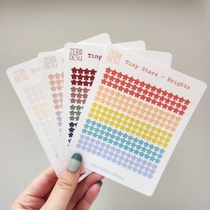 Tiny Star Stickers (5mm) | Matte Deco + Journal + Planner Stickers