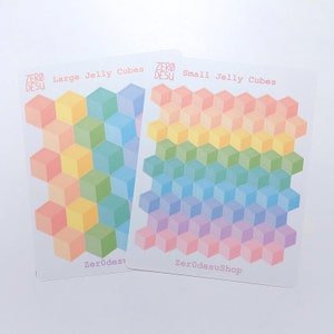 Jelly Cube Sticker Sheets