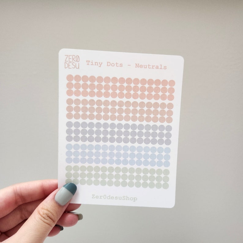 Tiny Dot Stickers (5mm) for Planner, Journal, Deco - Etsy Australia