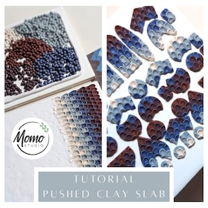 VIDEO TUTORIAL - Pushed Clay Slab Technique - Digital Download - Polymer Clay Tutorials
