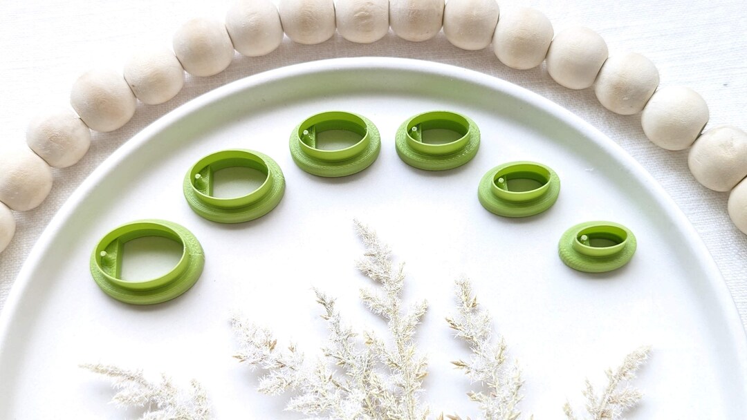 FLAT OVAL BEADS top Polymer Clay Cutters Jewelry Making Tools Polymer