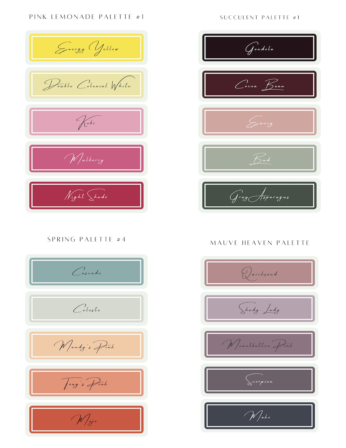 Polymer Clay Color Recipe Bundle - Digital Downloads - Color Mixing ...