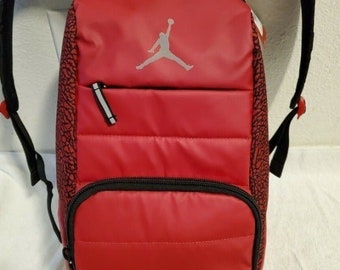 michael jordan leather backpack